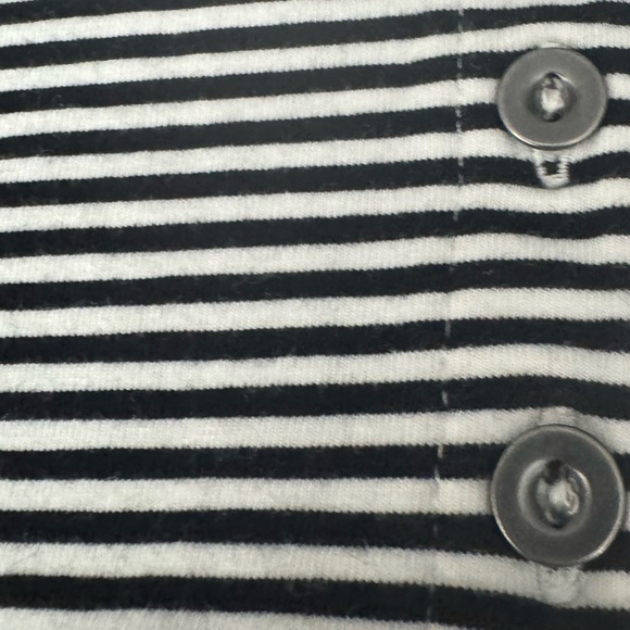 J. Jill Perfect Pima  Black and White Striped Dress Size XL Petite - Picture 5 of 5